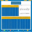 โซ่เหล็ก ลูกกลิ้งเล็ก ติดปีกนอน 1 ข้าง เจาะรู 1 รู C2040R-1L-A3