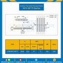 โซ่พลาสติกทางโค้ง Table Top Chain (Rubber Top) LF1873GF T3 ; 12 นิ้ว : LF1873GF 1200T3