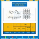 โซ่พลาสติกทางตรง Table Top Chain (Rubber Top) SSC805G ; 7.5 นิ้ว : SSC805G 750