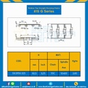 โซ่พลาสติกทางตรง Table Top Chain (Rubber Top) SSC815G ; 3.25 นิ้ว : SSC815G 325