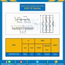 โซ่พลาสติกทางตรง Table Top Chain (Rubber Top) SSC8157G ; 7.5 นิ้ว : SSC8157G 750