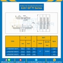 โซ่พลาสติกทางตรง Table Top Chain (Rubber Top) LF8257GF T1 ; 10 นิ้ว : LF8257GF 1000T7