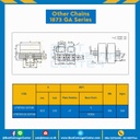 โซ่พลาสติกทางโค้ง Table Top Chain LF1873SSGATAB ; 3.25 นิ้ว : LF1873SSGA 325TAB
