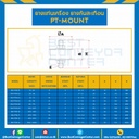 RB-PTM-01 : ลูกยางรับแรงสั่นสะเทือน PT-MOUNT เกลียว M6 ยางสูง 15 mm.