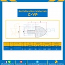 ลูกยางกันการสั่นสะเทือน ชนิดป้องกันการกระแทก : C-VP2425-M6x18
