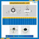 ลูกปืนตุ๊กตา UCF3361DC พลาสติกสีขาว ลูกปืนเหล็ก รูเพลา 20 mm. : UCF3361DC-20