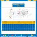 ลูกปืนตุ๊กตา UCFA201 รูเพลา 12 mm. : UCFA201-19