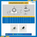 ลูกปืนตุ๊กตา UCP3361 พลาสติกสีขาว ลูกปืนเหล็ก รูเพลา 25 mm. : UCP3361-25