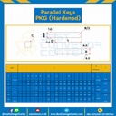 Parallel Key PKG 10×16-S Parallel Key แบบกลม ที่ปลายด้านหนึ่ง ขนาด 10×16 mm. เหล็ก