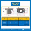 อุปกรณ์รองรับโครงสร้าง (Support Heads) เส้นผ่านศูนย์กลาง 48.3 mm. (1-1/2) นิ้ว : 8330053