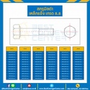 สกรูมิลดำ เหล็กแข็ง เกรด 8.8 ขนาด M27x80 mm. : HS-M27L80x8.8B