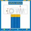 สปริงดันแบบเส้น 0.5 mm. วงนอก 10 mm. ยาว 300 mm. : SWC-N0.5x10L309