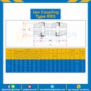 Jaw Flex Coupling RRS100, โตนอก 65 mm., ดุมโต 57 mm. : JCF-RRS103