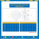 SPROCKET 10Z, BORE 25 MM., DIA 123.29 MM. FOR CHAIN 828 : 6210010-828.