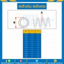 SWC-N2x15L400 ; สปริงดันแบบเส้น 2 mm. วงนอก 15 mm. ยาว 400 mm.