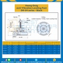 DK-0931200Bขาปรับระดับ Heavy Load M16x200 mm.
