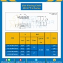 โซ่พลาสติกทางโค้ง Table Top Chain KV2503FTM ; 3.3 นิ้ว. : KV2503FT 330M