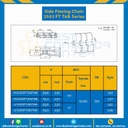 โซ่พลาสติกทางโค้ง Table Top Chain KV2503FTTAB ; 3.3 นิ้ว. : KV2503FT 330TAB