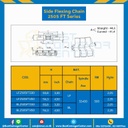 โซ่พลาสติกทางโค้ง Table Top Chain LF2505FT ; 3.3 นิ้ว. : LF2505FT 330