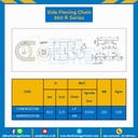 โซ่พลาสติกทางโค้ง Table Top Chain AW880RTAB ; 3.25 นิ้ว. : AW880R 325TAB