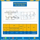 โซ่สแตนเลสทางโค้งแม่เหล็ก Table Top Chain SSCX881M ; 4.5 นิ้ว. : SSCX881M 450