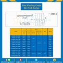 โซ่พลาสติกทางโค้ง Table Top Chain KV882TAB ; 4.5 นิ้ว. : KV882 450TAB