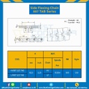 โซ่พลาสติกทางโค้ง Table Top Chain LF887TAB ; 3.25 นิ้ว. : LF887 325TAB