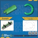 SG1703G : ปอกสวมไกด์ประคองขวดกลม 12 mm. สีเขียว