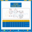 FMS08-3T : เคจนัท รุ่น 3T ขนาด M8x1.25 mm.