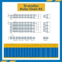 RS160 : โซ่เหล็กเบอร์ 160 แถวเดียว (Steel)