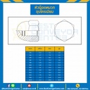 หัวน็อตหมวกชุบโครเมียม ขนาด M10x1.25 ขอบ 17 สูง 15.5 mm. : CN-M10-1.25-CR