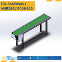 Mini Belt Conveyor สายพานลำเลียงขนาดเล็ก W300xL7700xH750 mm. : MiiB300L7700H750