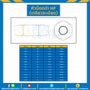 หัวน็อตดำ NF (เกลียวละเอียด) ขนาด 1-1/2″ : NF-1-1/9