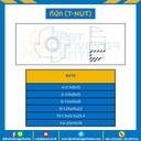 ทีนัท ขนาด M8x1.25x10x22 mm. : TN-M8
