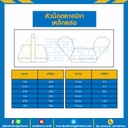 หัวน็อตหางปลาเหล็กหล่อ ขนาด 1/4″x20G : WN-DC-1/13