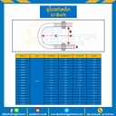 UB-01 ยูโบลท์เหล็ก พร้อมหัวน๊อต 2 ตัว ขนาด 1/2 แกน 1/18
