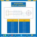 HS-M6L50-IND : สกรูหัวเหลี่ยมแฉก H+ (สกรู IND) ขนาด M6x50 mm.
