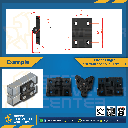 7810311 บานพับประตูพลาสติก W50L70t11