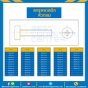 สกรูหัวกลมพลาสติก JP+ ขนาด M3x10 mm. : HPP-M3L10P