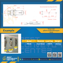 J104A หูปิ่นโตสปริงดึงกลับ 90 mm. แบบห่วงล็อค.ชุปนิกเกิ้ล