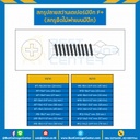 สกรูปลายสว่านเตเปอร์มีปีก F+ ชุบขาว ขนาด #10-16×1-1/2″ mm. (38 mm.) : HSWC#10-16L1-1/2S-50