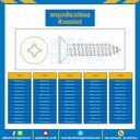 สกรูเกลียวปล่อยหัวเตเปอร์ ชุบนิเกิ้ล ขนาด #10×1-1/2 mm. : HSTP#10L1-1/16