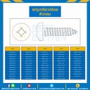 HSR#12L1/2 สกรูเกลียวปล่อยหัวกลม ชุบนิเกิ้ล ขนาด #12×1/2 mm.