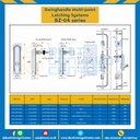 BZ-04238 Multi-point Latch Swing Handle-Long Shaft Left &amp; Right Zinc Alloy