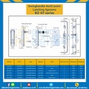 BZ-04238 Multi-point Latch Swing Handle-Long Shaft Left &amp; Right Zinc Alloy