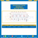Aluminum Frame 5 Series Slot width 6 20×80 mm. L100 mm. Clear Anodize : ALF-S5-2080-101