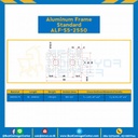 Aluminum Frame 5 Series Slot width 6 25×50 mm. L100 mm. Clear Anodize : ALF-S5-2550-174