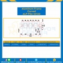 Aluminum Frame 6 Series Slot width 8 30×120 mm. L100 mm. Clear Anodize (Curved) : ALF-FS6-30120-163