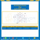 Aluminum Frame 6 Series Slot width 8 30×60 mm. L100 mm. Clear Anodize (Flat) : ALF-FSF6-3060-107
