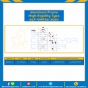 Aluminum Frame 6 Series Slot width 8 30×60 mm. L100 mm. Clear Anodize (High Rigdity) : ALF-GNFS6-3060-158